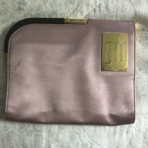 STELLA MCCARTNEY Pink Satin Clutch Authentic - Picture 1 of 5
